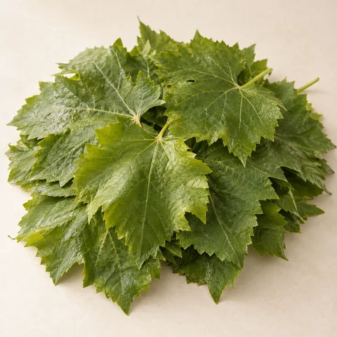 Fresh vine leaves