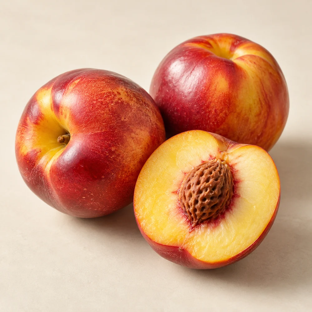 Illustrative studio composition of nectarine