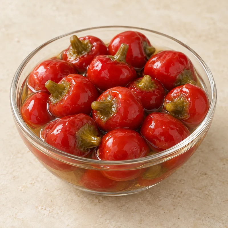 Pickled cherry peppers