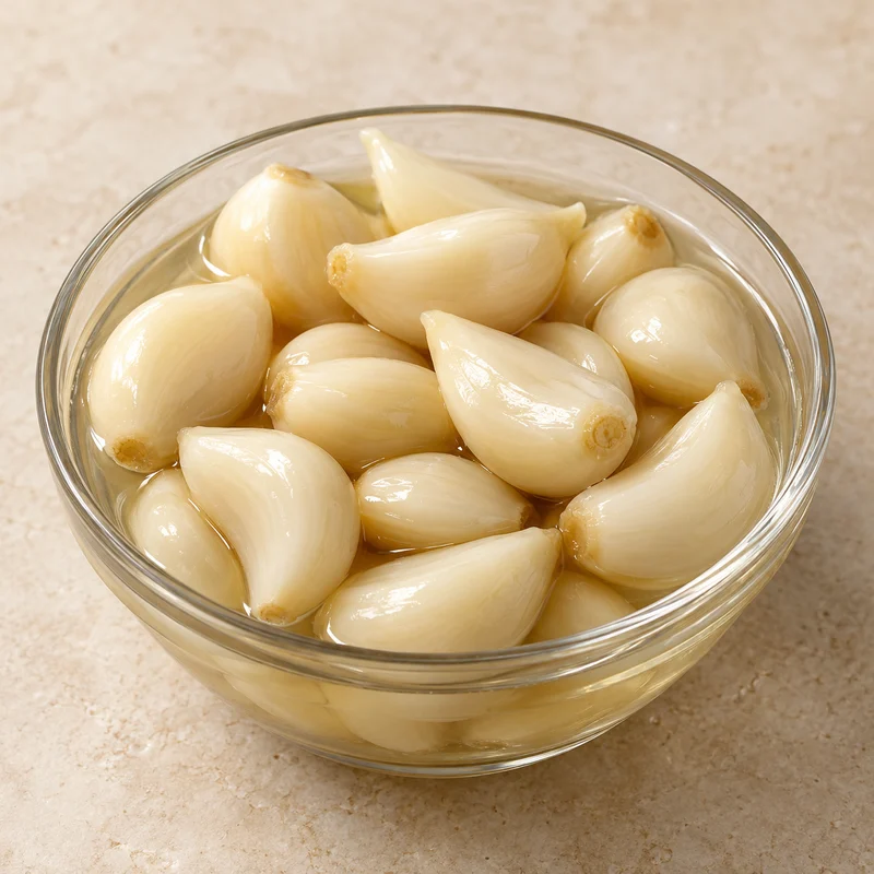 Pickled garlic cloves