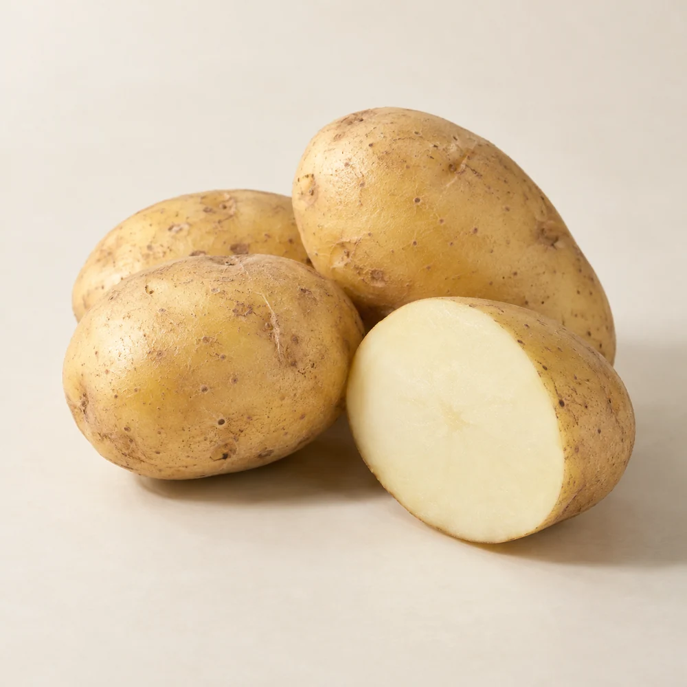 Illustrative studio composition of potato