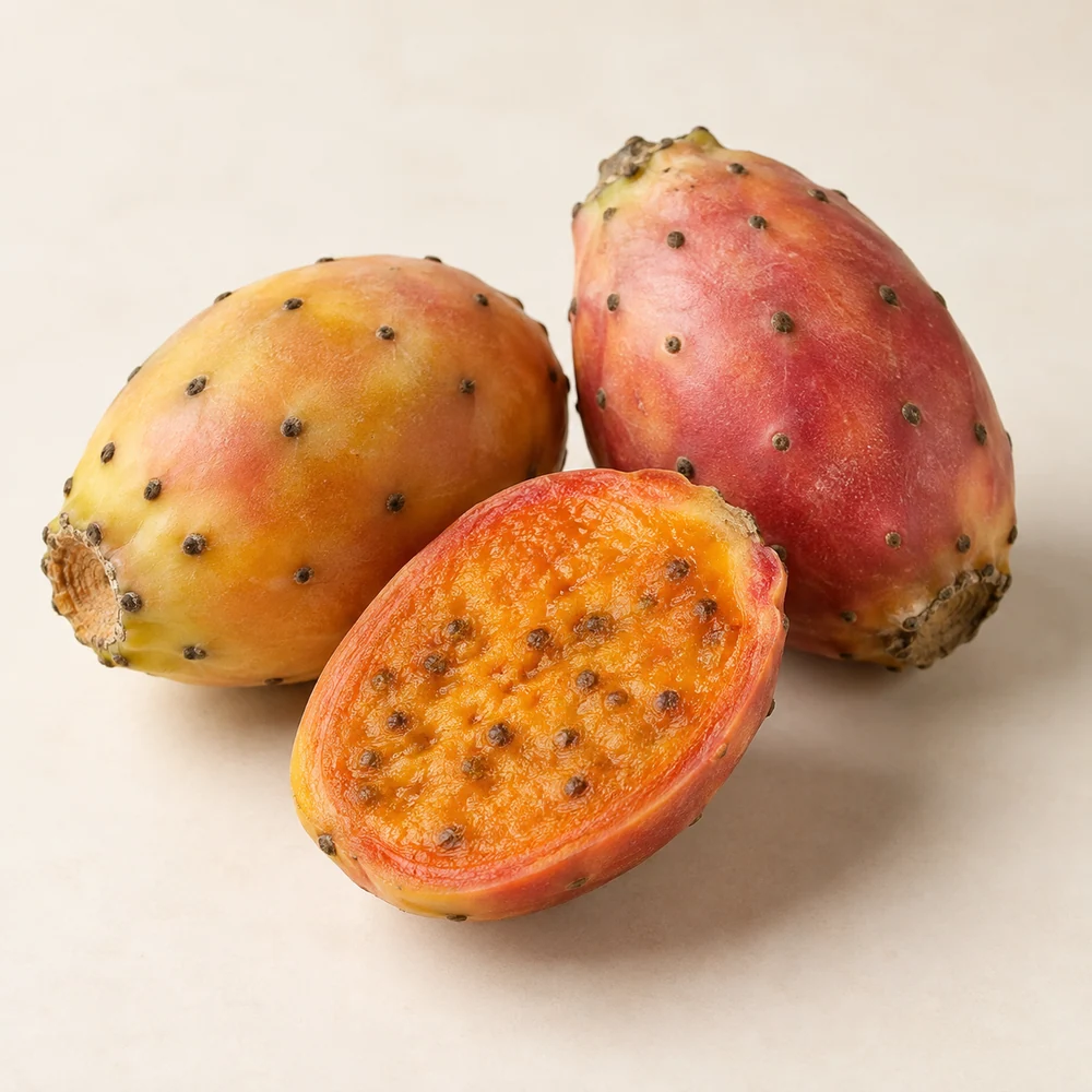 Illustrative studio composition of prickly pear