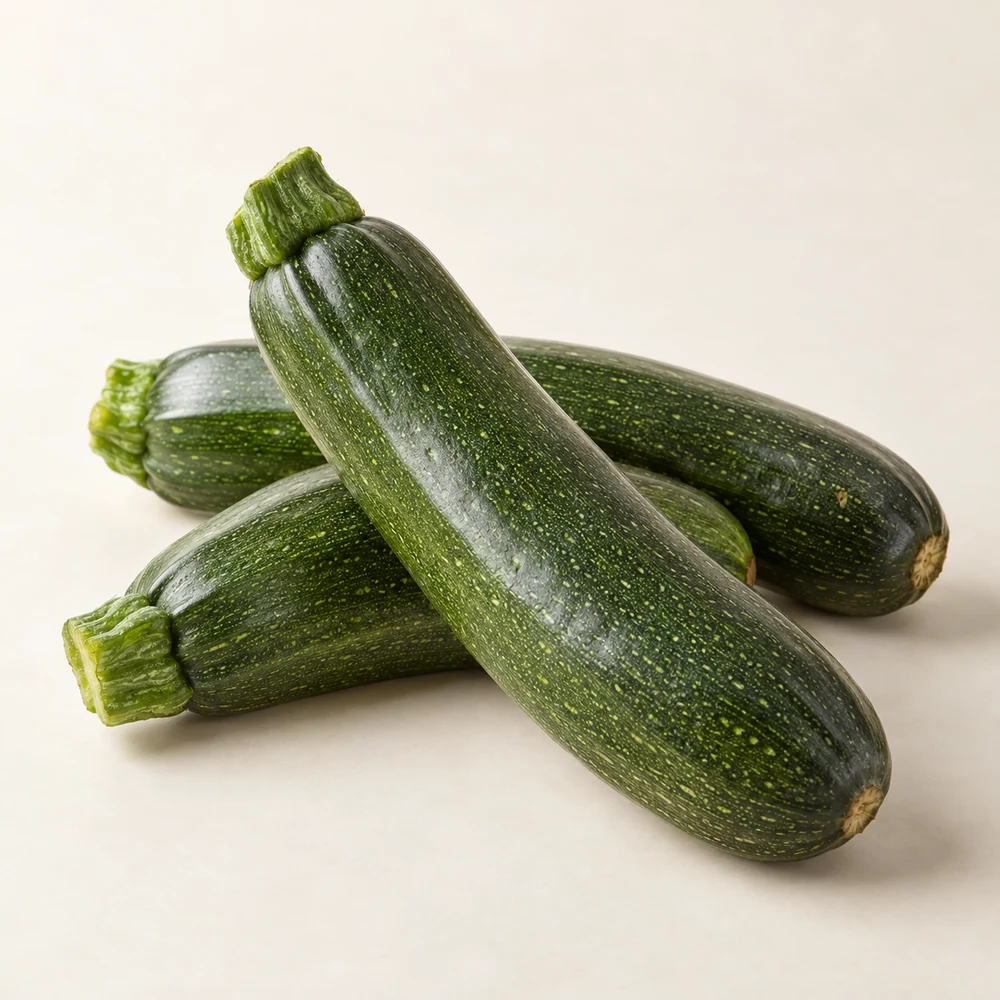 Illustrative studio composition of zucchini